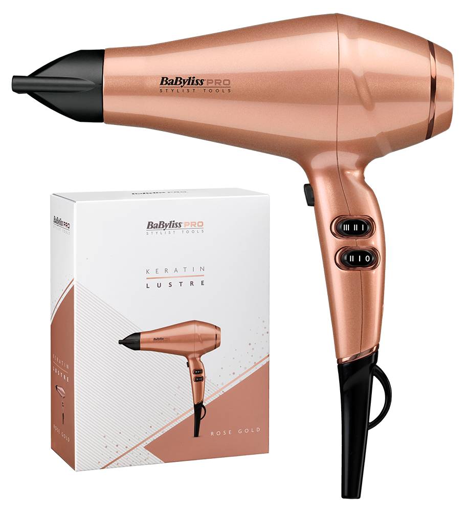 BaByliss PRO Dryers Keratin Lustre Rose Gold BaByliss PRO Dryers Barkers Hairdressing
