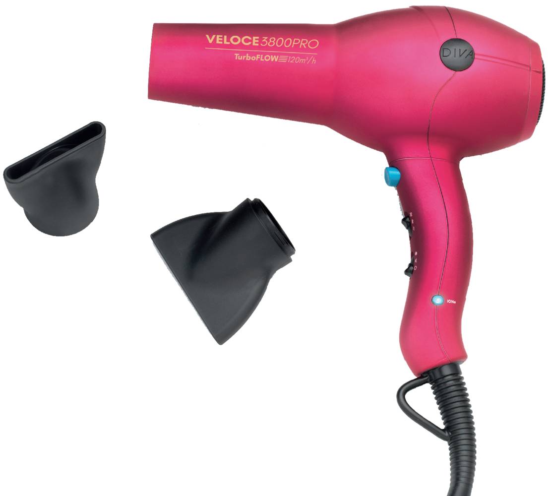 DIVA PRO - DRYERS - Veloce 3800 Pro - Pink | Hairdryers | Barkers ...